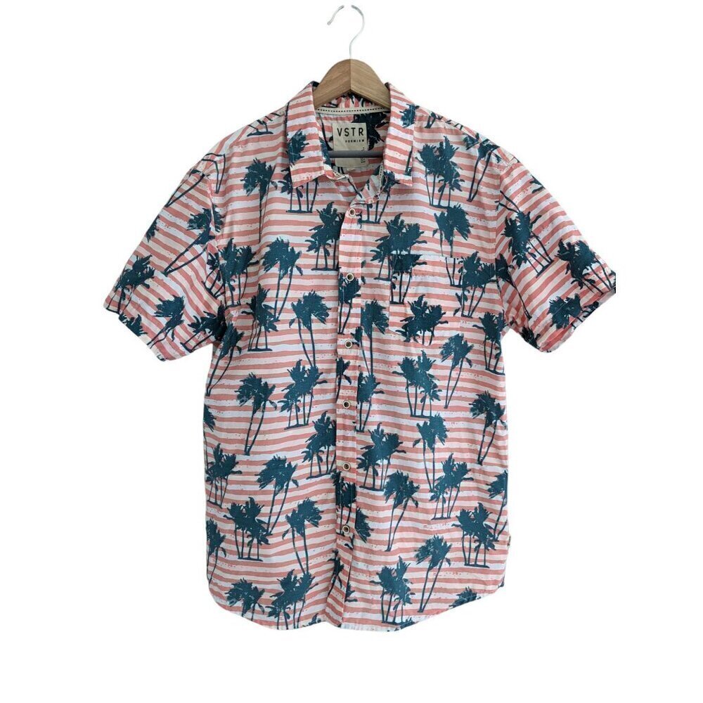VSTR Premium Palm Tree Short Sleeve Shirt Men's Size XL